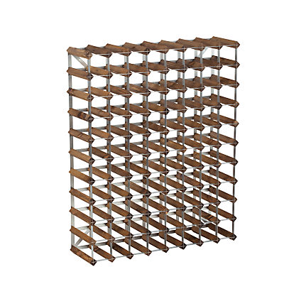 Traditional Wine Rack Co. Red Wood Wine Rack, 90 Bottle, Dark Oak Stain Traditional Wine Rack Co. Red Wood Wine Rack, 90 Bottle, Dark Oak Stain